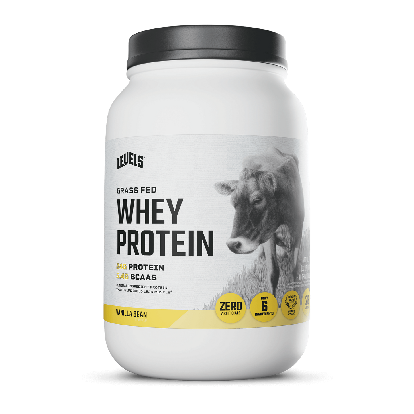 Levels Grass Fed Whey Protein Powder 2LB