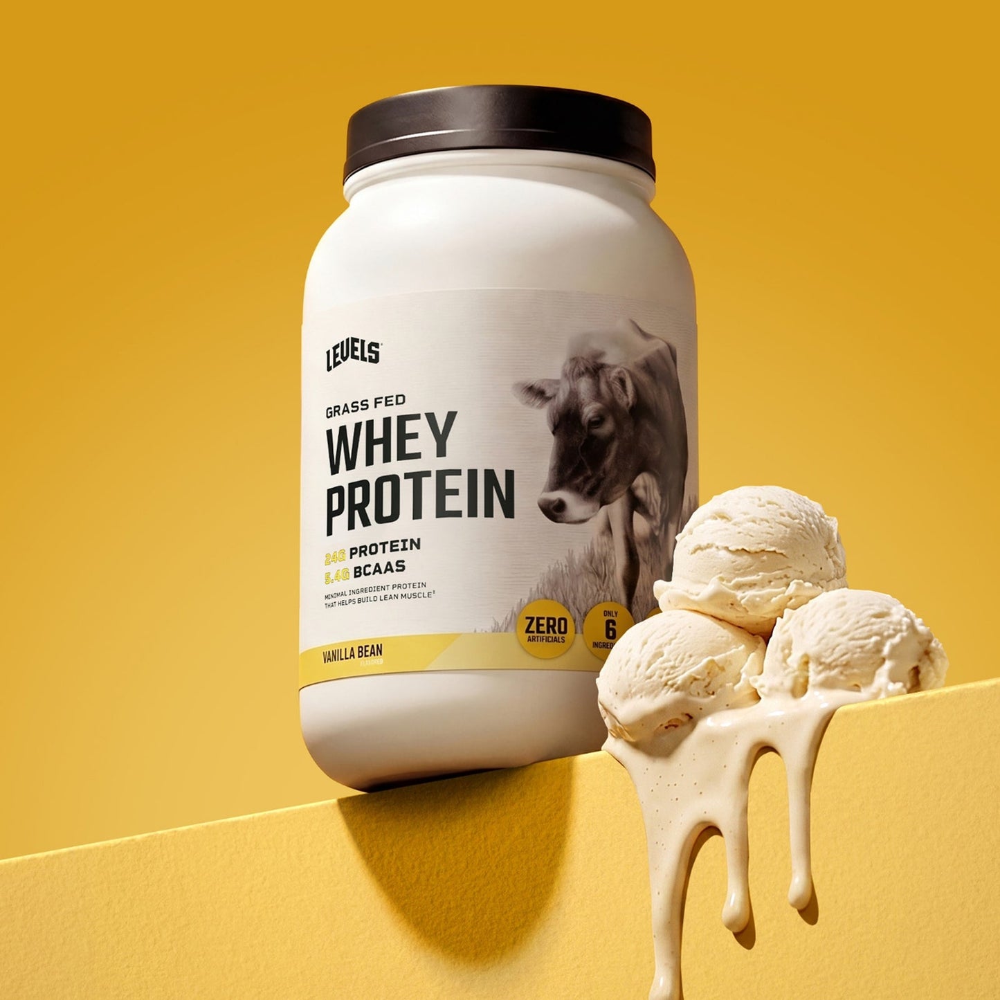 Levels Grass Fed Whey Protein Powder 2LB
