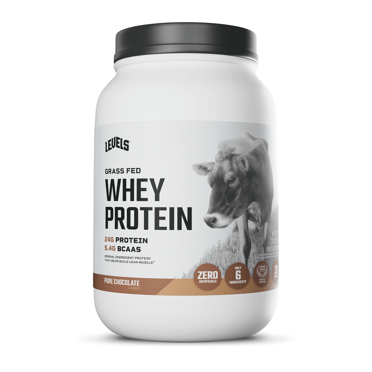 Levels Grass Fed Whey Protein Powder 2LB