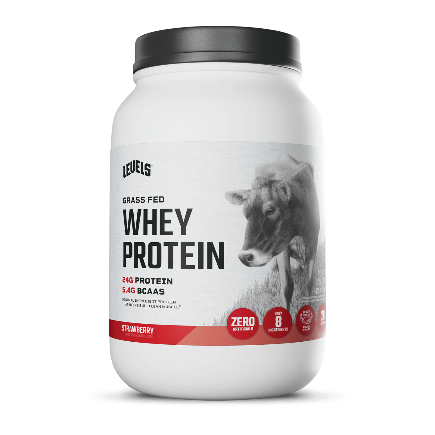 Levels Grass Fed Whey Protein Powder 2LB