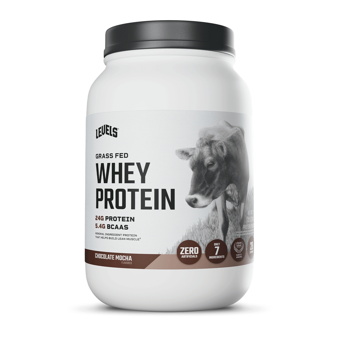 Levels Grass Fed Whey Protein Powder 2LB